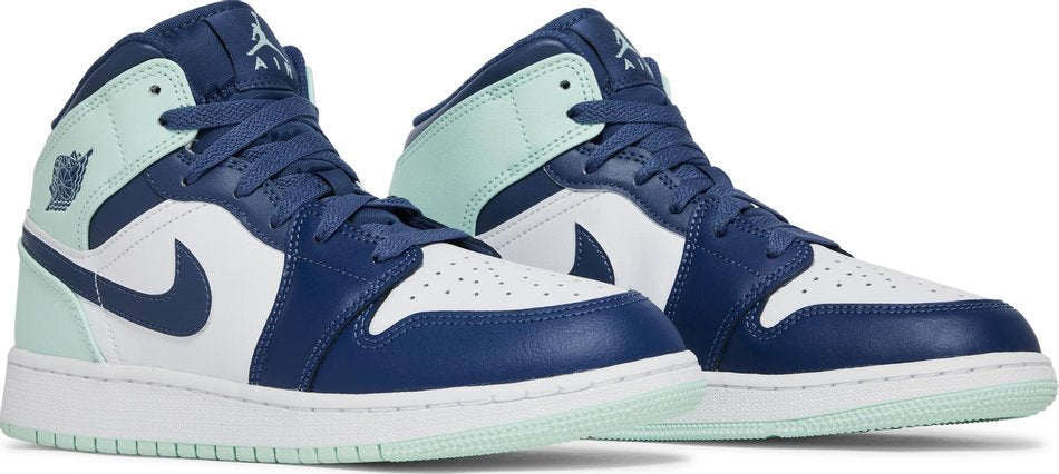 Air Jordan 1 Mid GS  Blue Mint  554725-413