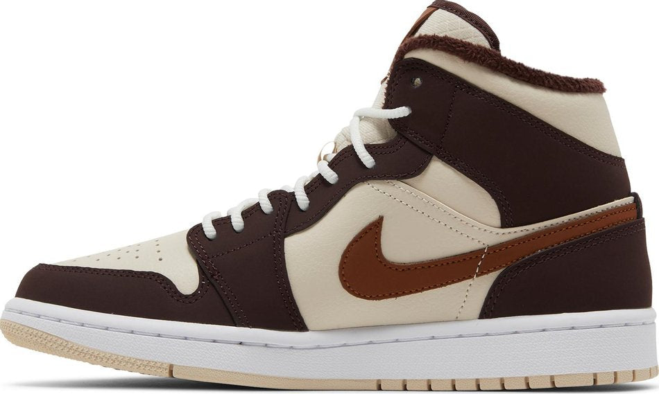 Wmns Air Jordan 1 Mid SE  Cream Dark Chocolate  DO6699-200