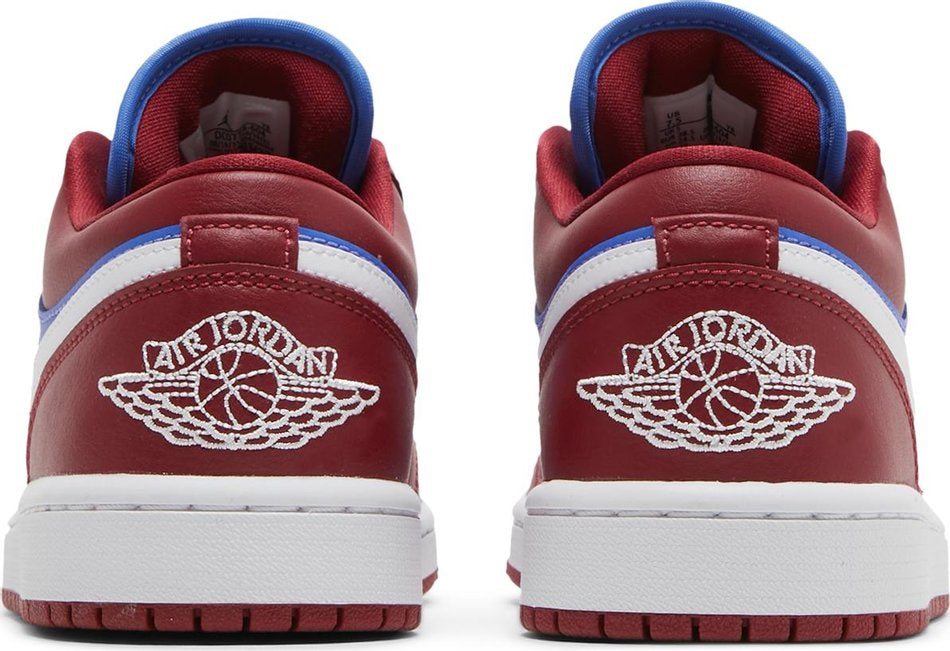 Wmns Air Jordan 1 Low  Deep Red Blue  DC0774-604