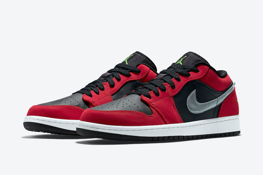 Air Jordan 1 Low  Gym Red Green Pulse  553558-036