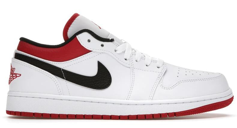 Air Jordan 1 Low  White University Red  553558-118