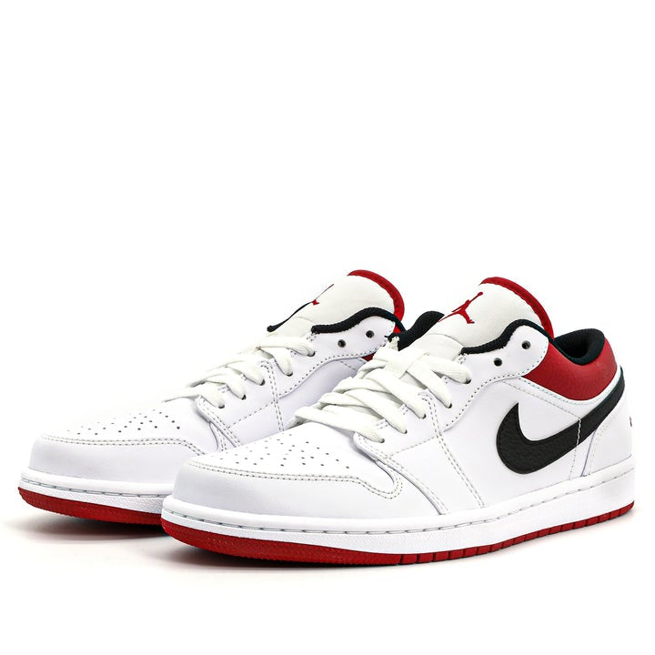 Air Jordan 1 Low  White University Red  553558-118